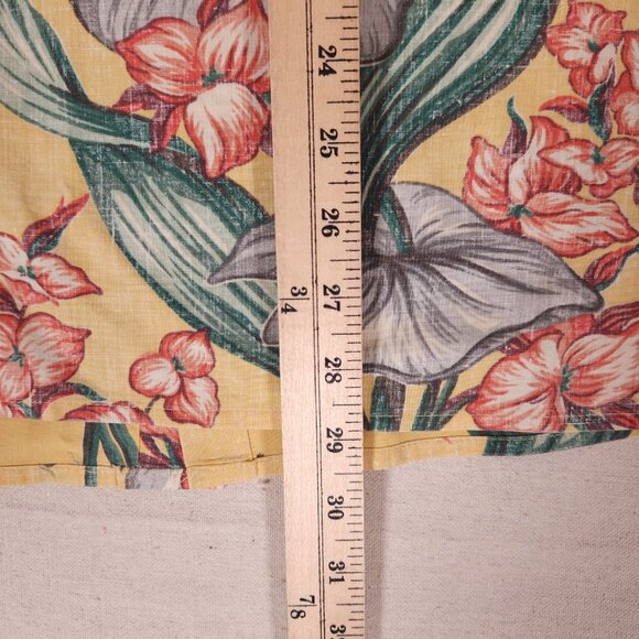 Reyn Spooner Floral Hawaiian Button Shirt Mens Aloha Vacay Resort Vintage FLAWS - Picture 6 of 15